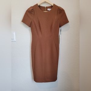 Calvin Klein Brown Midi Dress
